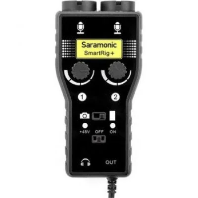 Saramonic Two channel Universal Audio Adapter for both camera & smartphone